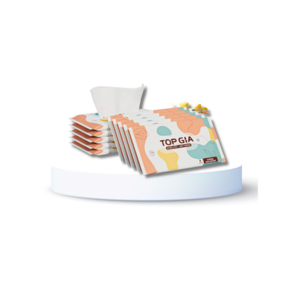 Khăn ướt Top Gia mini bịch 10 tờ - Set 10 gói mini