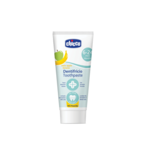 Kem đánh răng hương chuối, táo Chicco baby không cay - Tuýp 50ml