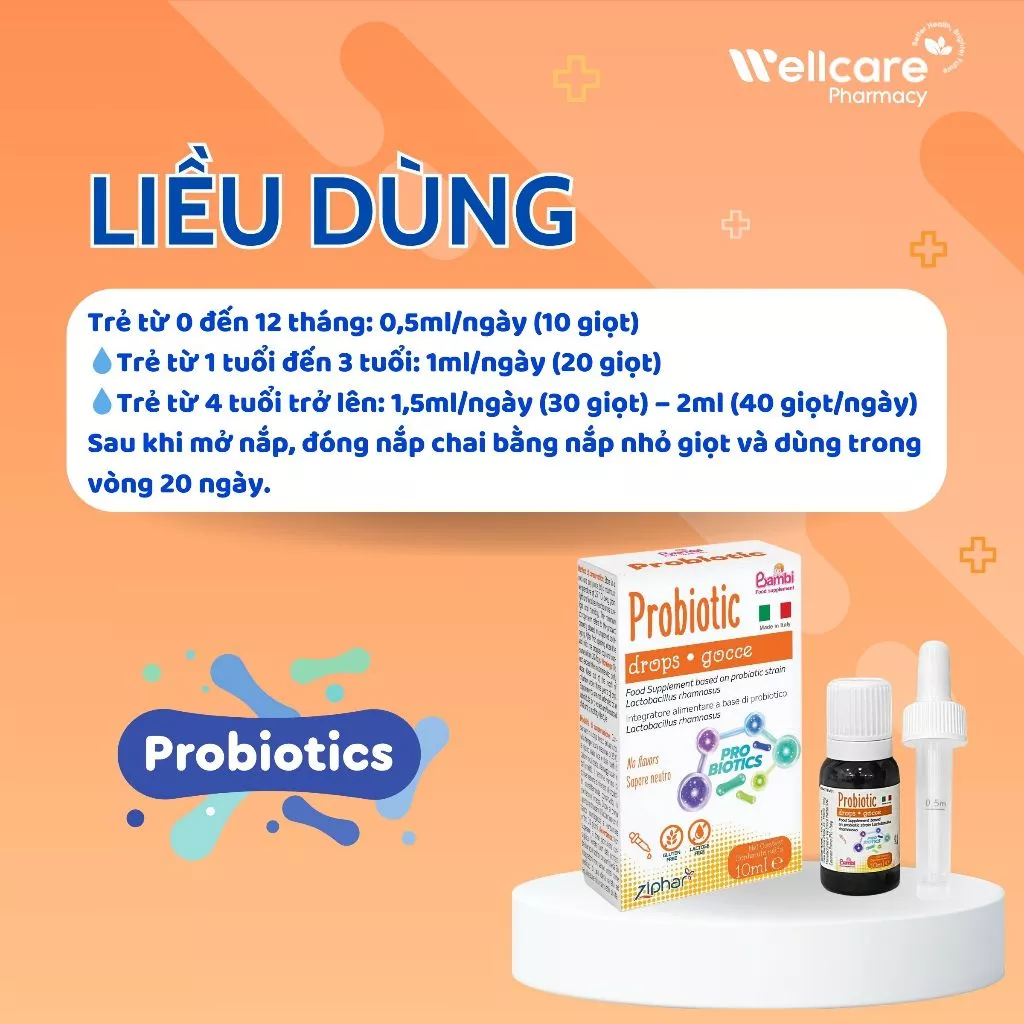 Men Vi Sinh Bambi Probiotic - Lọ 10ml - Ảnh 4