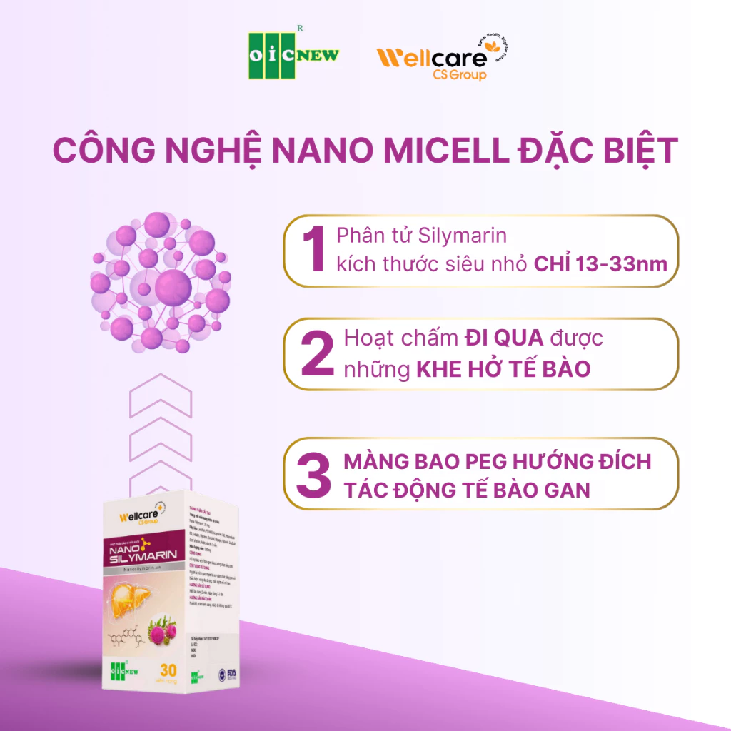 Viên Uống Nano Silymarin Wellcare - Lọ 30 Viên - Ảnh 3
