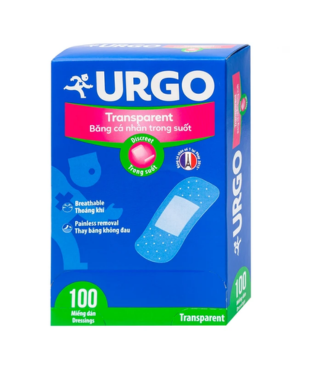 Băng Cá Nhân Trong Suốt Urgo Transparent 2cm x 7.2cm