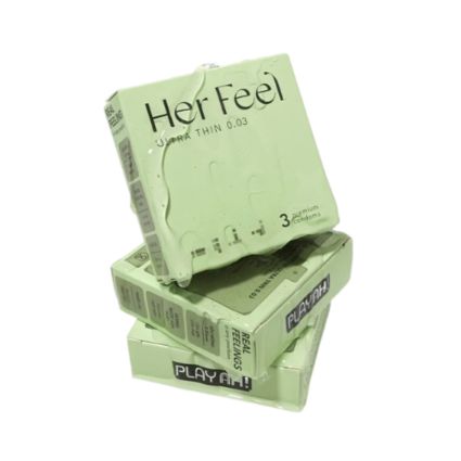 Bao cao su PlayAh Her Feel Ultra Thin 0.03 – Hộp 3 cái - Ảnh 3
