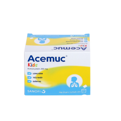 Bột Pha Uống Acemuc Kids 200mg - Hộp 30 Gói - Ảnh 3