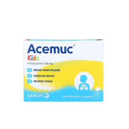 Bột Pha Uống Acemuc Kids 200mg - Hộp 30 Gói - Ảnh 4