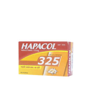 Viên Nén Hapacol 325 DHG - Giảm Đau Đầu, Đau Nửa Đầu, Đau Răng - Hộp 10 Vỉ x 10 Viên