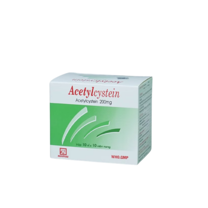 Viên Nang Acetylcystein 200mg Nadyphar - Hộp 10 Vỉ x 10 Viên - Ảnh 3