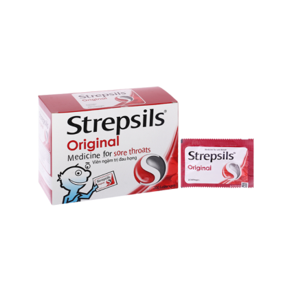 Viên Ngậm Strepsils Original - Hộp 100 Gói x 2 Viên