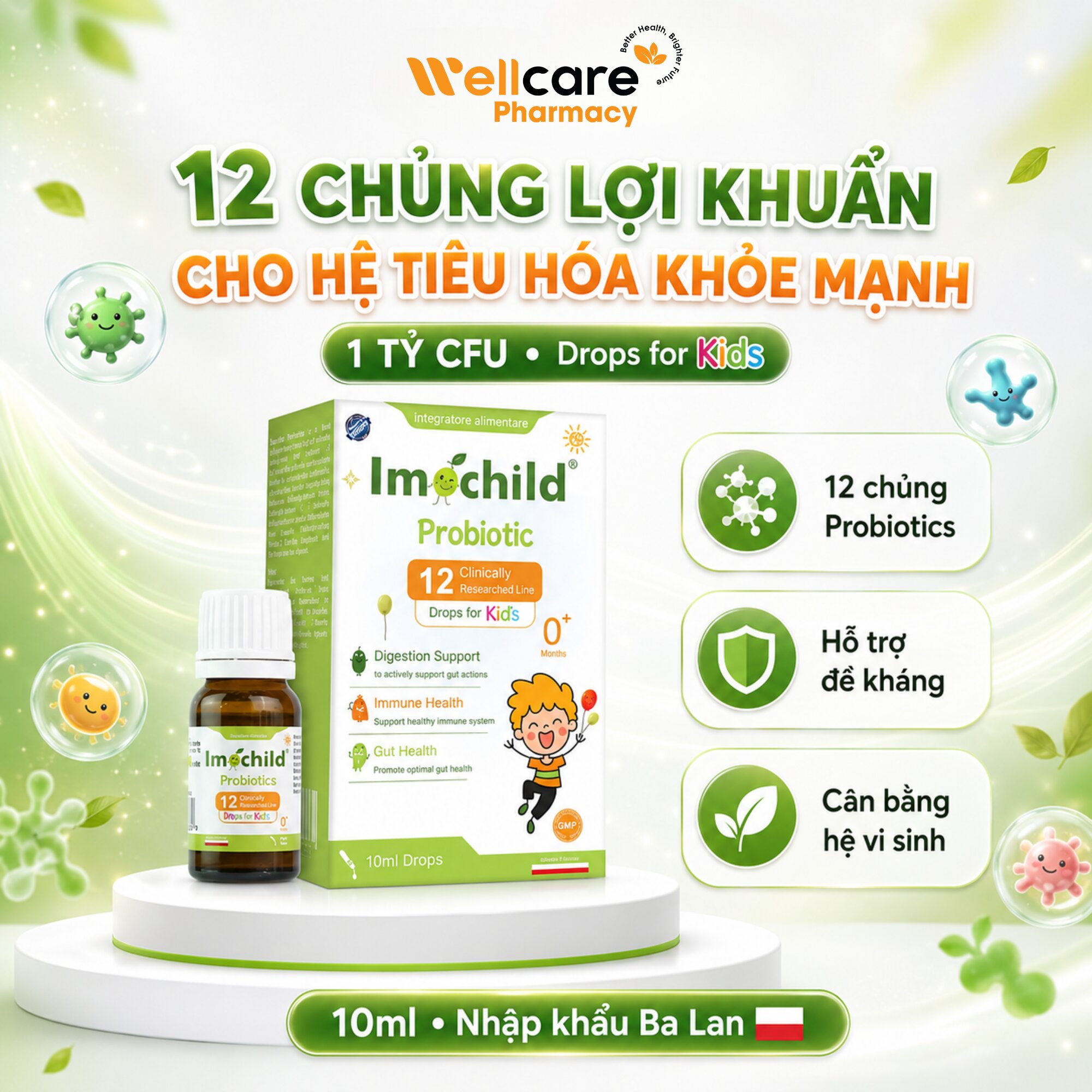 Men Vi Sinh Imochild Probiotic - Lọ 10ml - Ảnh 2