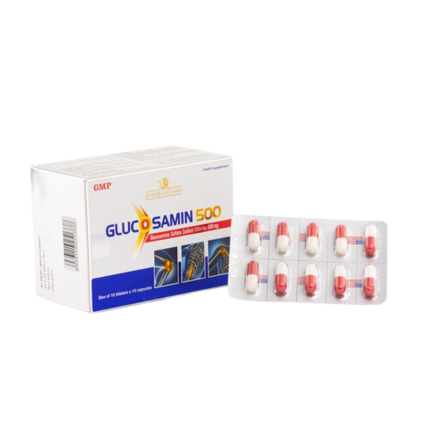 Viên Nén Glucosamin 500mg - Hộp 10 Vỉ x 10 Viên