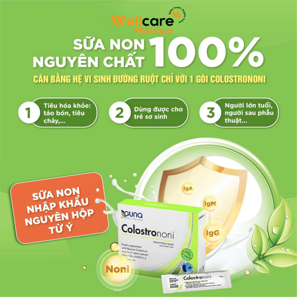 Bột Pha Uống ColostroNoni - Sữa Non Bò & Chiết Xuất Nhàu - Hộp 24 Gói - Ảnh 4