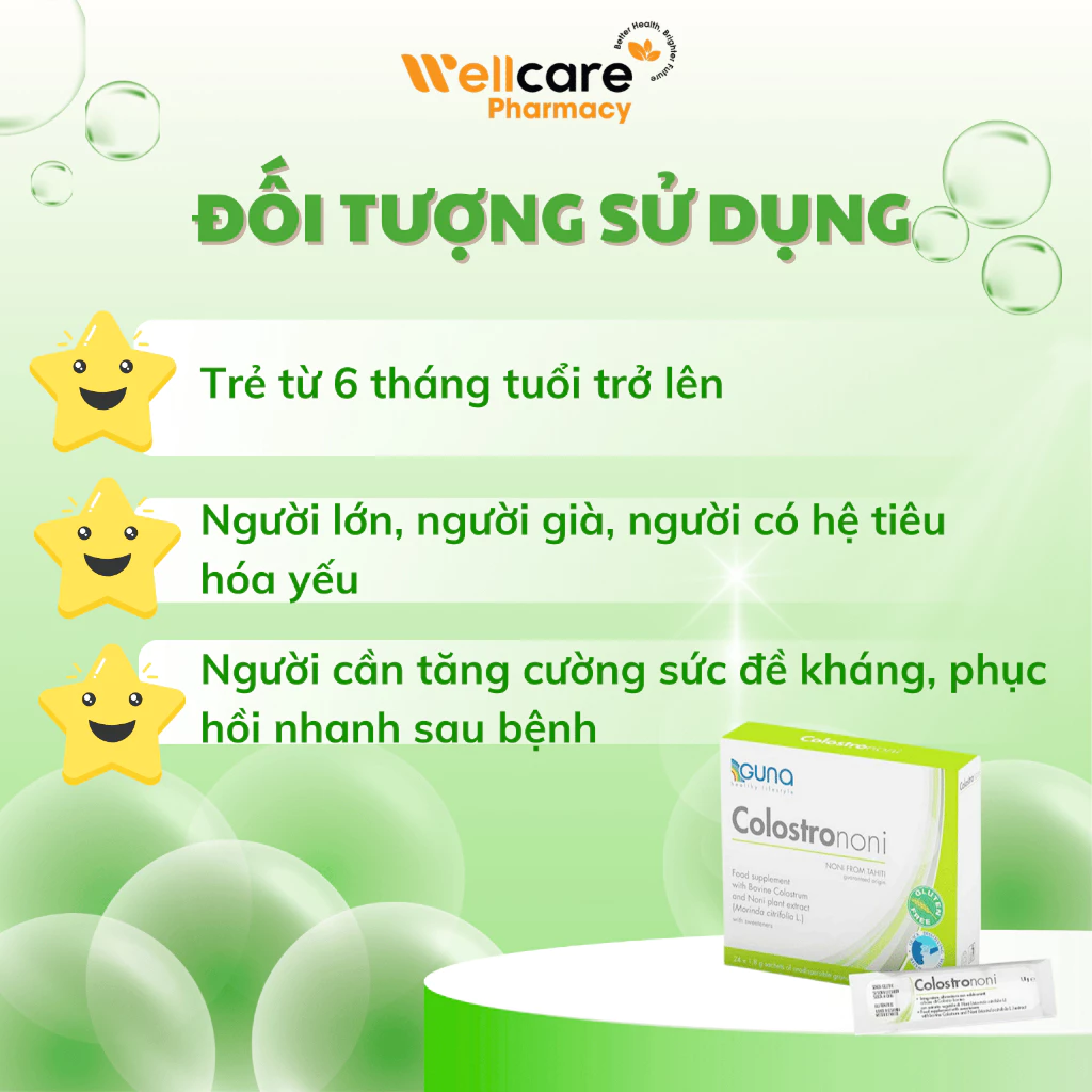 Bột Pha Uống ColostroNoni - Sữa Non Bò & Chiết Xuất Nhàu - Hộp 24 Gói - Ảnh 6