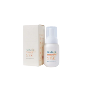 Bọt vệ sinh phụ nữ PlayAh Her Feel Prebiotic Rose Foam - Sạch dịu nhẹ, hương thơm tự nhiên - Chai 150ml