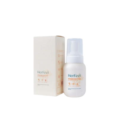 Bọt vệ sinh phụ nữ PlayAh Her Feel Prebiotic Rose Foam - Sạch dịu nhẹ, hương thơm tự nhiên - Chai 150ml