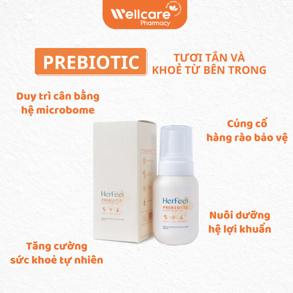 Bọt vệ sinh phụ nữ PlayAh Her Feel Prebiotic Rose Foam - Sạch dịu nhẹ, hương thơm tự nhiên - Chai 150ml - Ảnh 2