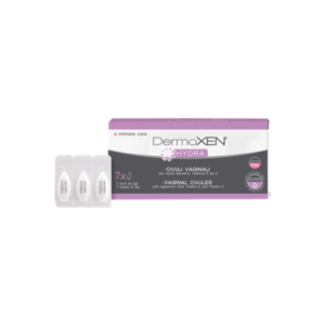 Viên Đặt Âm Đạo DermoXEN HYDRA - Dưỡng Ẩm Âm Đạo - Hộp 1 Vỉ x 7 Viên
