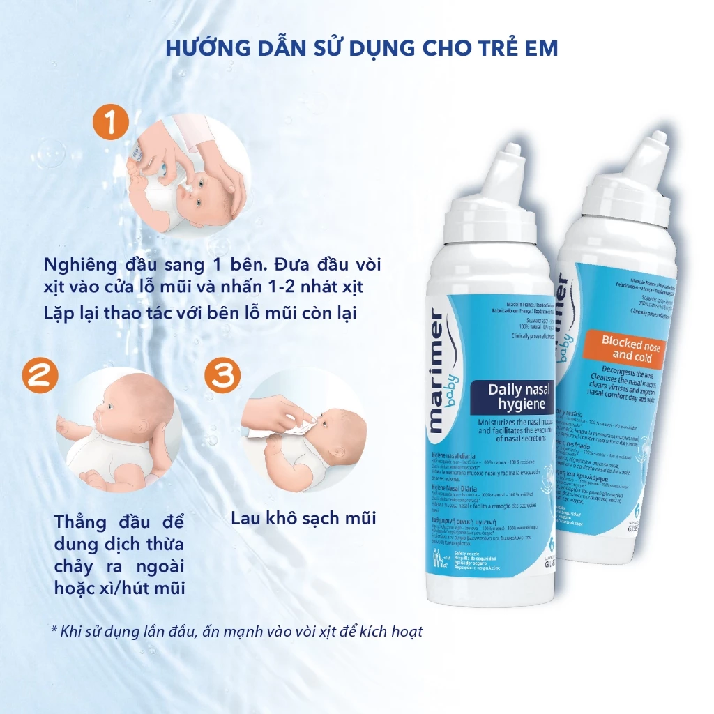 Xịt mũi Marimer Blocked Nose And Cold - Xịt mũi hỗ trợ điều trị viêm mũi - Chai 100ml - Ảnh 4