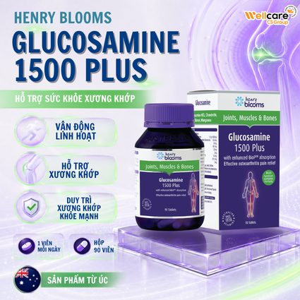 Henry Blooms Glucosamine 1500 Plus – Hỗ trợ duy trì sức khỏe xương khớp - Ảnh 3